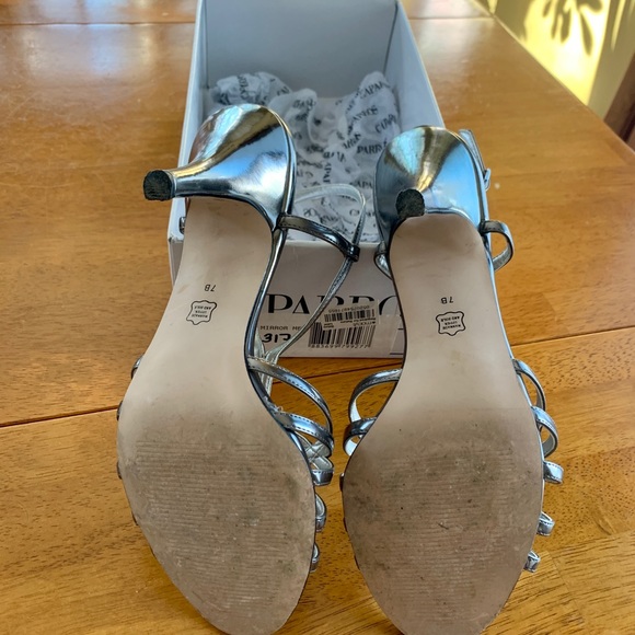 Women’s Caparros Silver Strappy Heel (7) - Picture 5 of 5